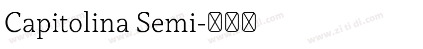 Capitolina Semi字体转换